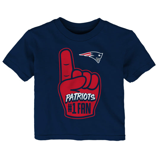 Infant Navy New England Patriots Hand-Off T-Shirt