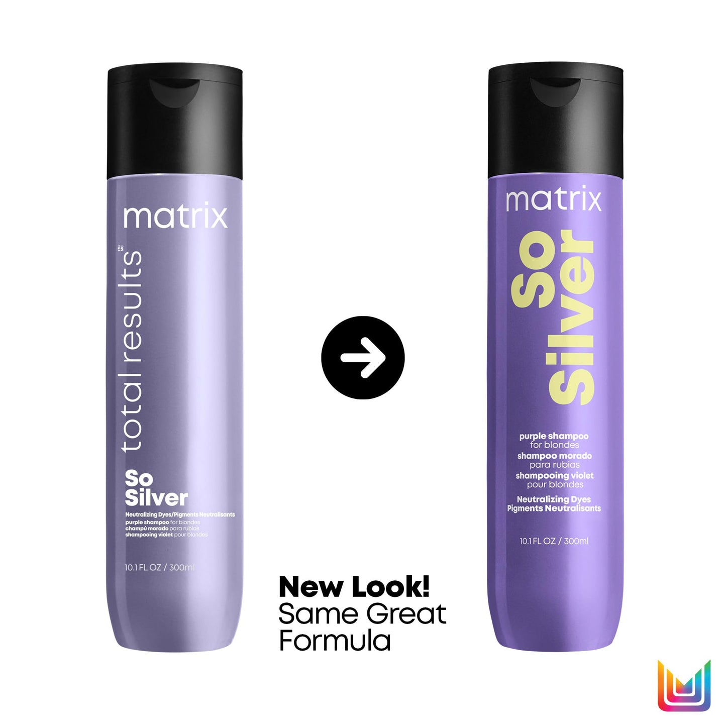 Matrix So Silver Purple Shampoo | Neutralizes Yellow Tones | Color Depositing & Toning | For Color Treated, Blonde, Grey, and Platinum Hair | Packaging May Vary | 10.1 Fl Oz | Vegan