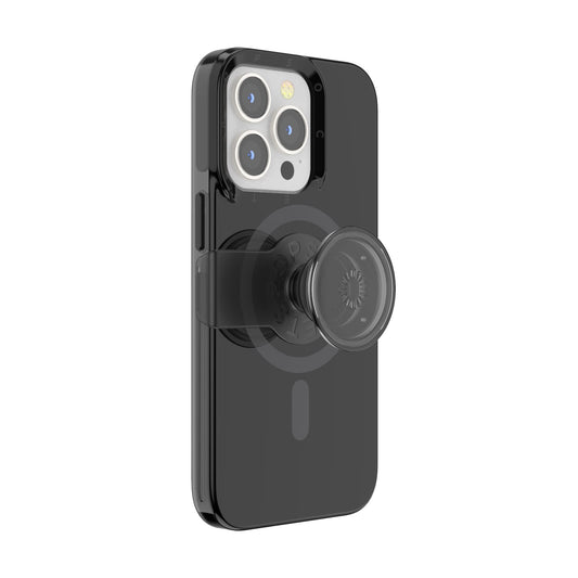 PopSockets: iPhone 13 Pro Case for MagSafe with Phone Grip and Slide, Phone Case for iPhone 13 Pro, Wireless Charging Compatible - Black