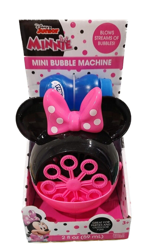 Disney Junior Minnie Bubble Machine with Bubble Solution