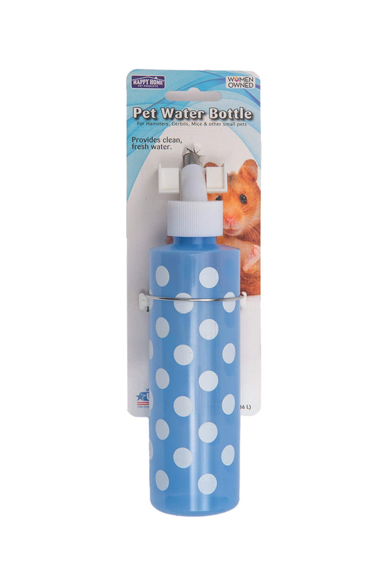 Happy Home Pet Products Water Bottles for Rabbits, Ferrets, Chinchillas, Hamsters, Rats and Other Small Animals. (8 Ounce)