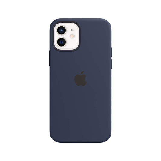 Apple iPhone 12 and iPhone 12 Pro Silicone Case with Magsafe - Deep Navy