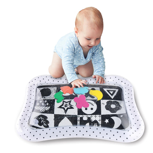 The Peanutshell Montessori Water Play Mat, Inflatable Tummy Time Mat & Sensory Development, High Contrast Baby Toy - Like New