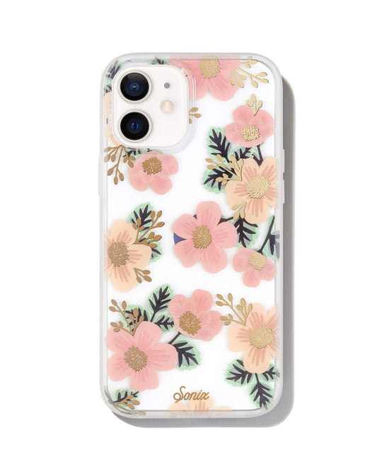 Sonix Southern Floral Case for iPhone 12 / 12Pro [10ft Drop Tested] Women's Protective Pink Flower Clear Cover for Apple iPhone 12, iPhone 12 Pro