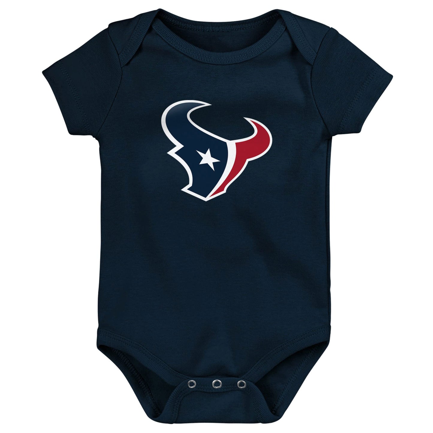 Outerstuff Infant Navy/Red/Heathered Gray Houston Texans 3-Pack Game On Bodysuit Set