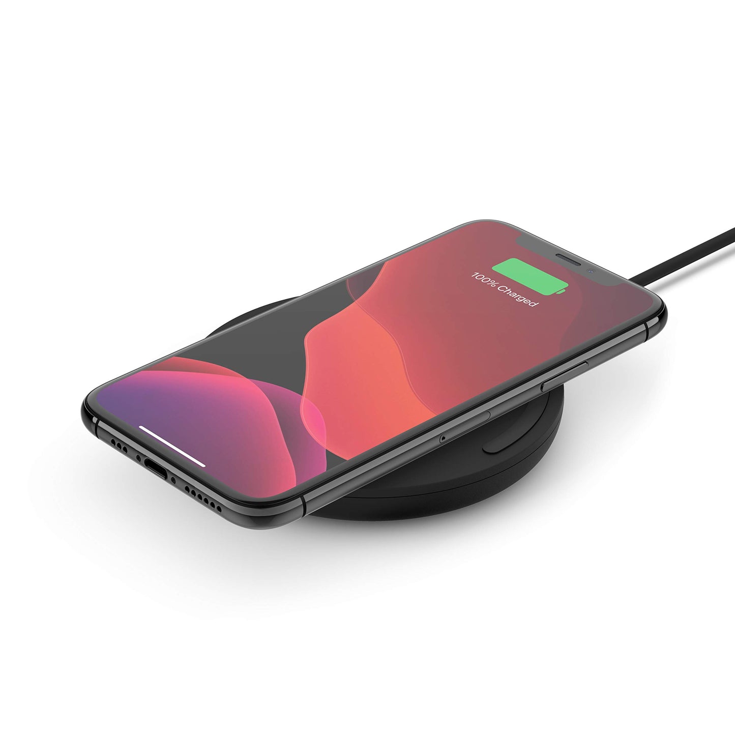 Belkin Quick Charge Wireless Charging Pad - 15W Qi-Certified for iPhone, Samsung Galaxy, Apple Airpods Pro & More - Charge While Listening to Music, Streaming Videos, & Video Calls - Black