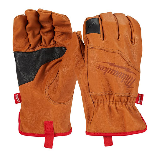 Milwaukee Tools Soft Top Grain Goatskin Leather Work Gloves (X-Large)