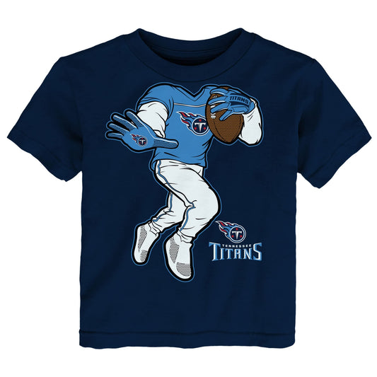 Toddler Navy Tennessee Titans Stiff Arm T-Shirt