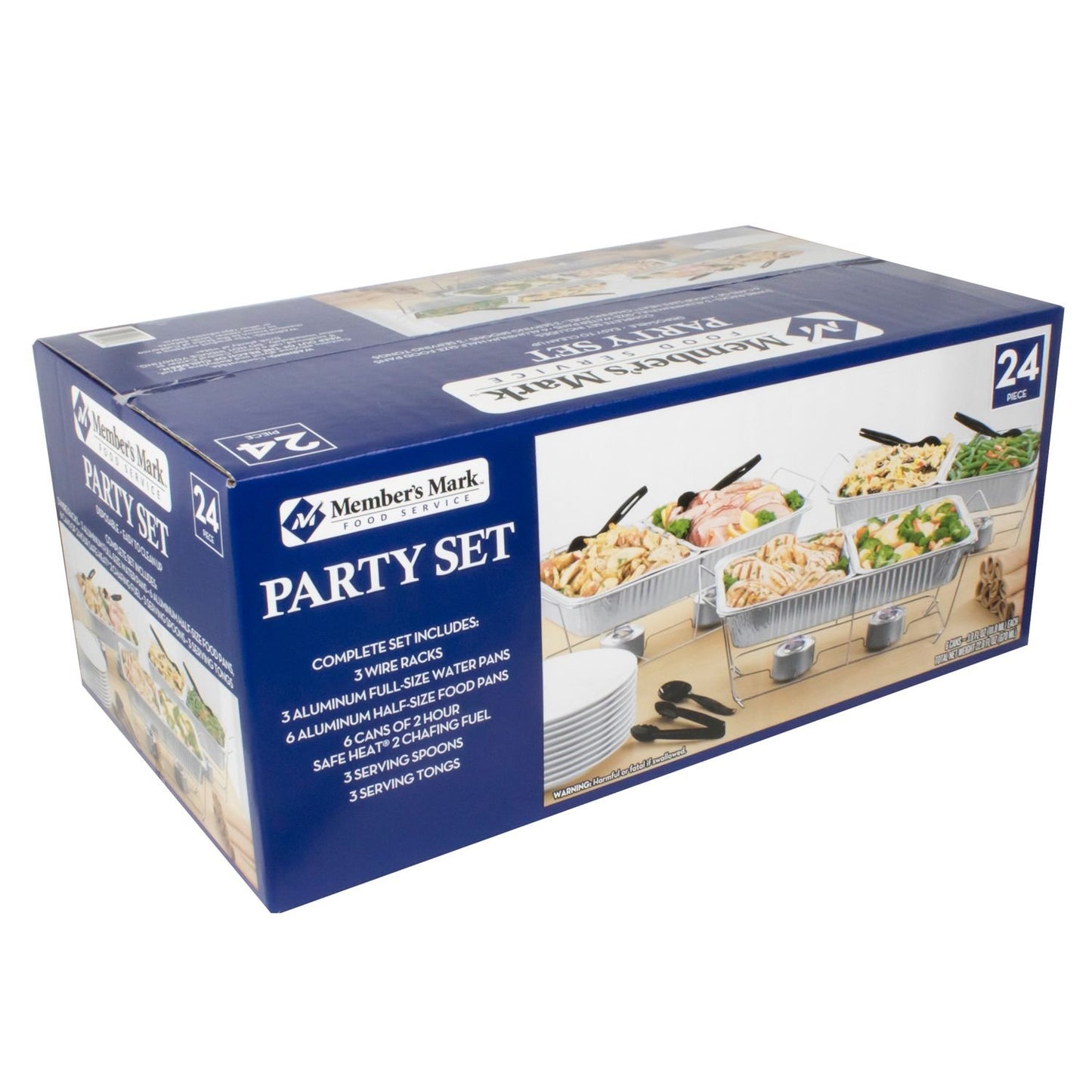 Daily Chef Disposable Food Serving Party Set - 24 pc.