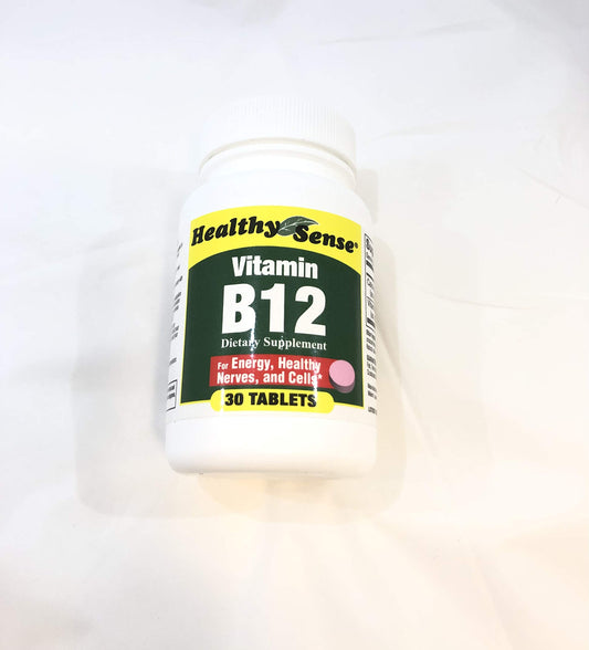 Healthy Sense Vitamin B-12 30 Tablets