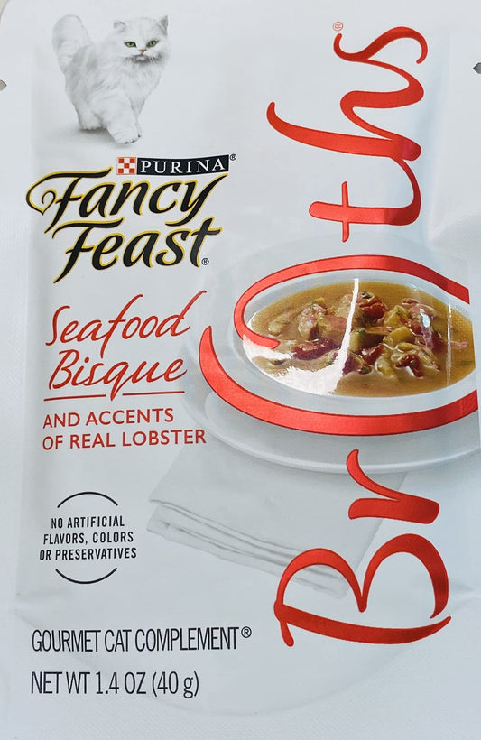 Fancy Feast Cat Food Complements Fancy Feast® Broths® Wet Cat Food Complement With Seafood Bisque and Accents of Real Lobster