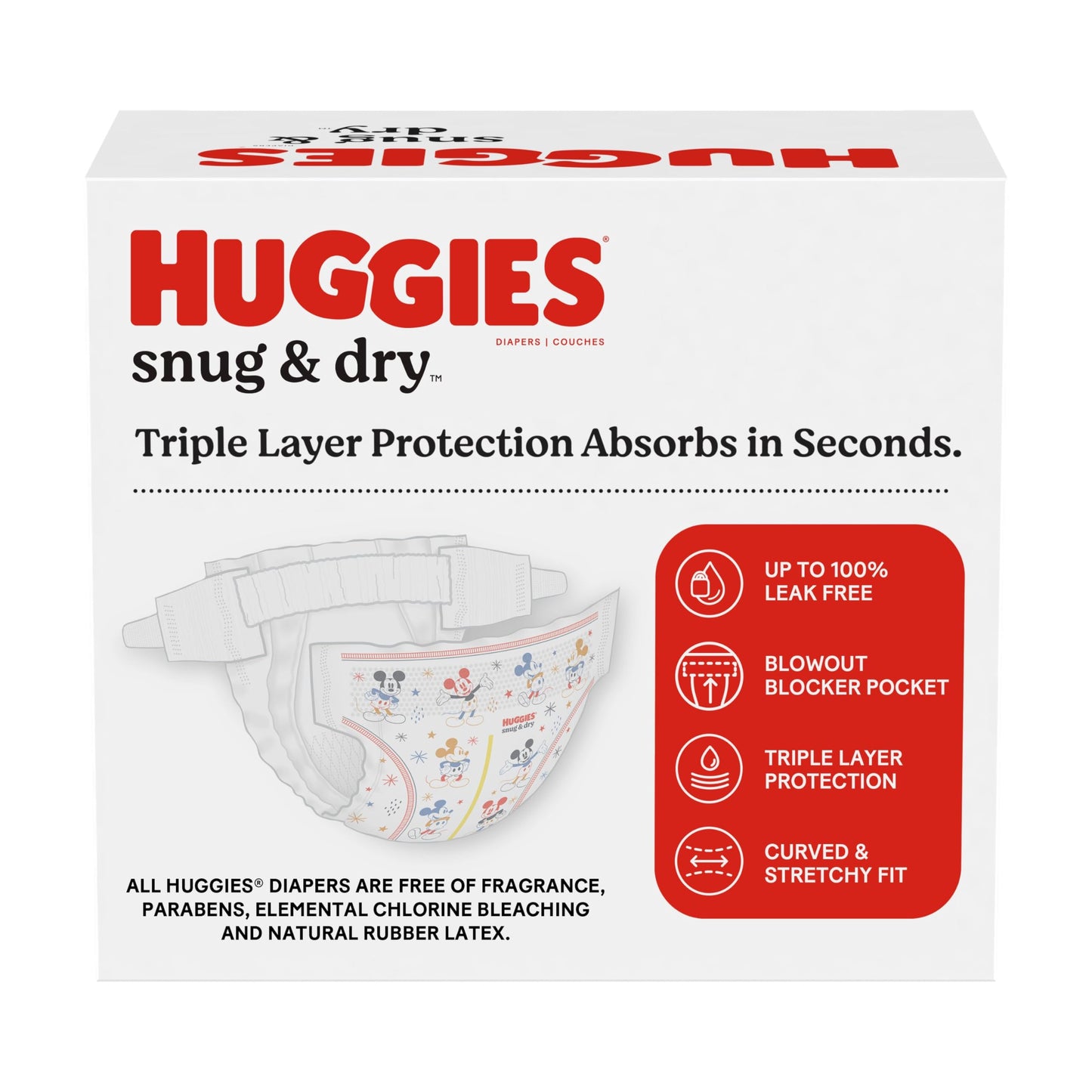 Huggies Size 6 Diapers, Snug & Dry Baby Diapers, Size 6 (35+ lbs), 19 Count