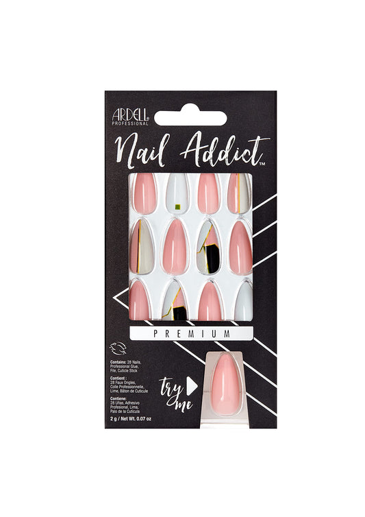 Ardell Nail Addict Premium Artificial Nail Set, Art Deco