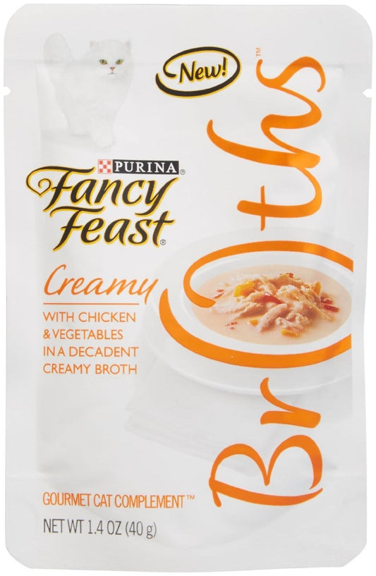 Fancy Feast Broth for Cats Creamy Chicken with Vegetables 1.4 Oz