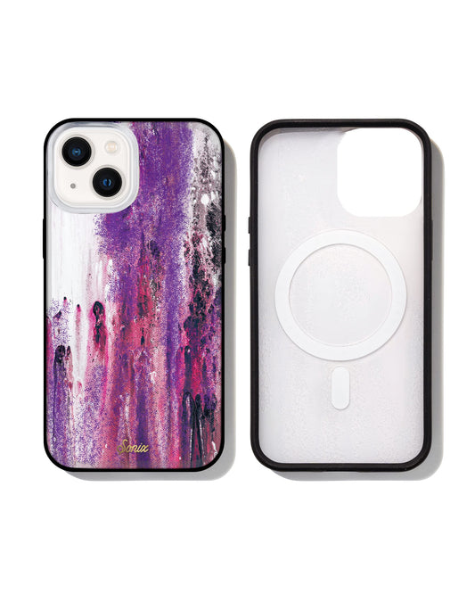 Sonix Glitter Phone Case for iPhone 13, Compatible with MagSafe [10ft Drop Tested] (Purple Rain)
