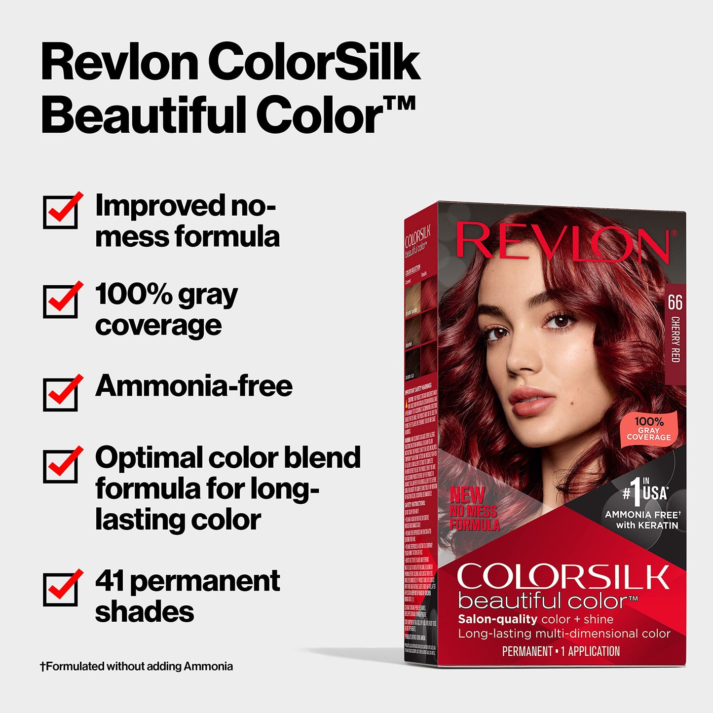 Revlon Colorsilk Beautiful Color Permanent Hair Color, Long-Lasting High-Definition Color, Shine & Silky Softness with 100% Gray Coverage, Ammonia Free, 060 Dark Ash Blonde, 1 Pack