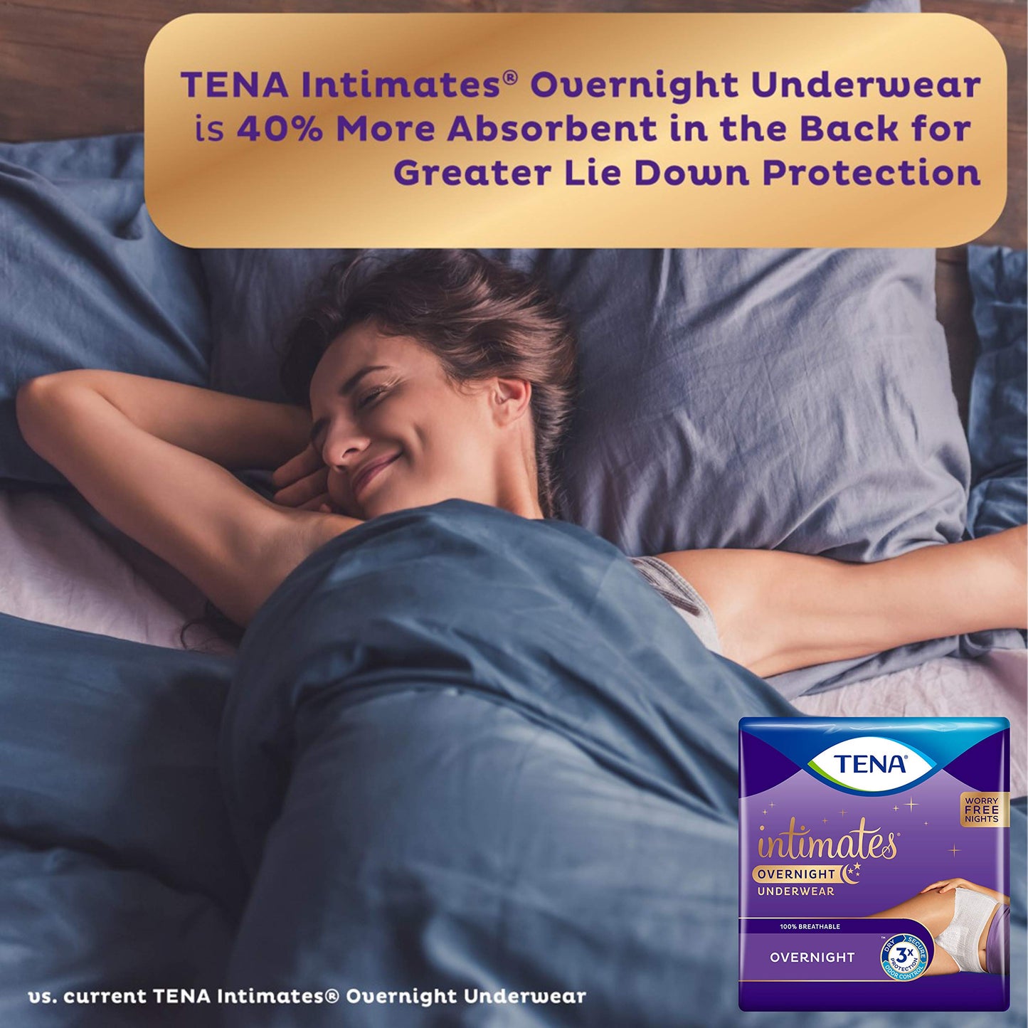 Tena Incontinence Underwear for Women, for Overnight, Large, 14 Count (Pack of 4)