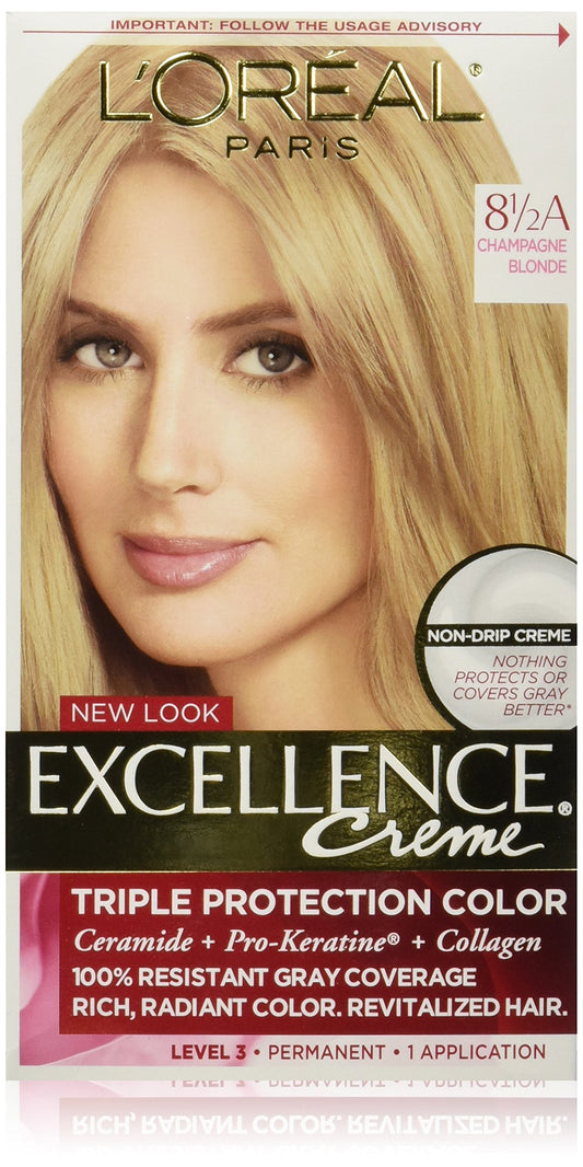 L'Oreal Paris Excellence Creme Hair Color, 8.5A Champagne Blonde
