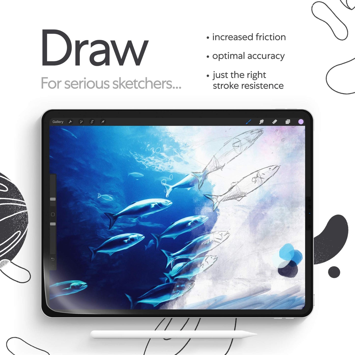 Paperlike (2 Pieces) for iPad Pro 11" (2020/21/22) & iPad Air 10.9" (2020/22) - Screen Protector for Drawing, Writing, and Note-taking like on Paper