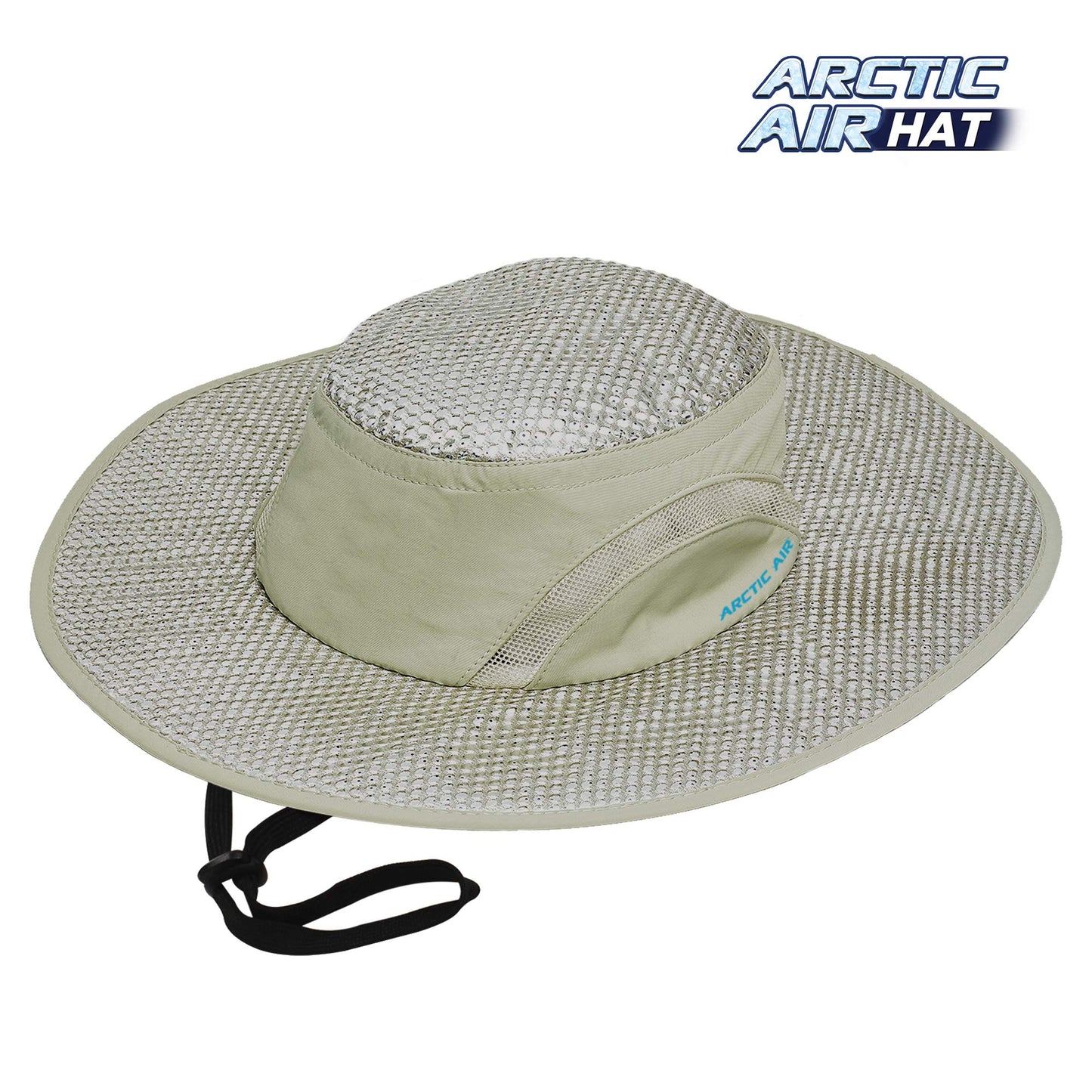 Arctic Air Evaporative Cooling Hat - UV Reflective Technology for Protection from UV Rays, Hydro-Chill Evaporative Cooling Liner, Beige, One Size (Adjustable) - Sun Hat