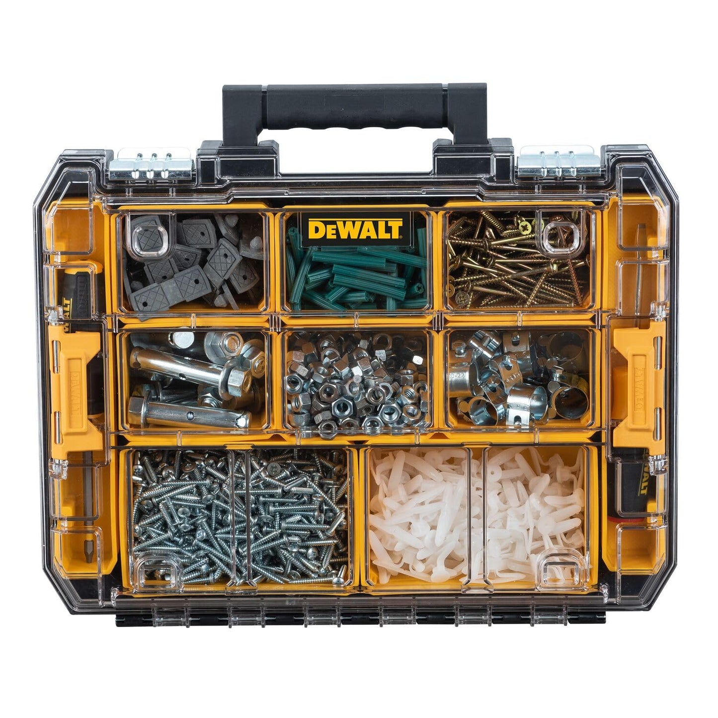 DEWALT TSTAK Tool Organizer, Small Parts Tool Box with Removable Compartments (DWST17805)