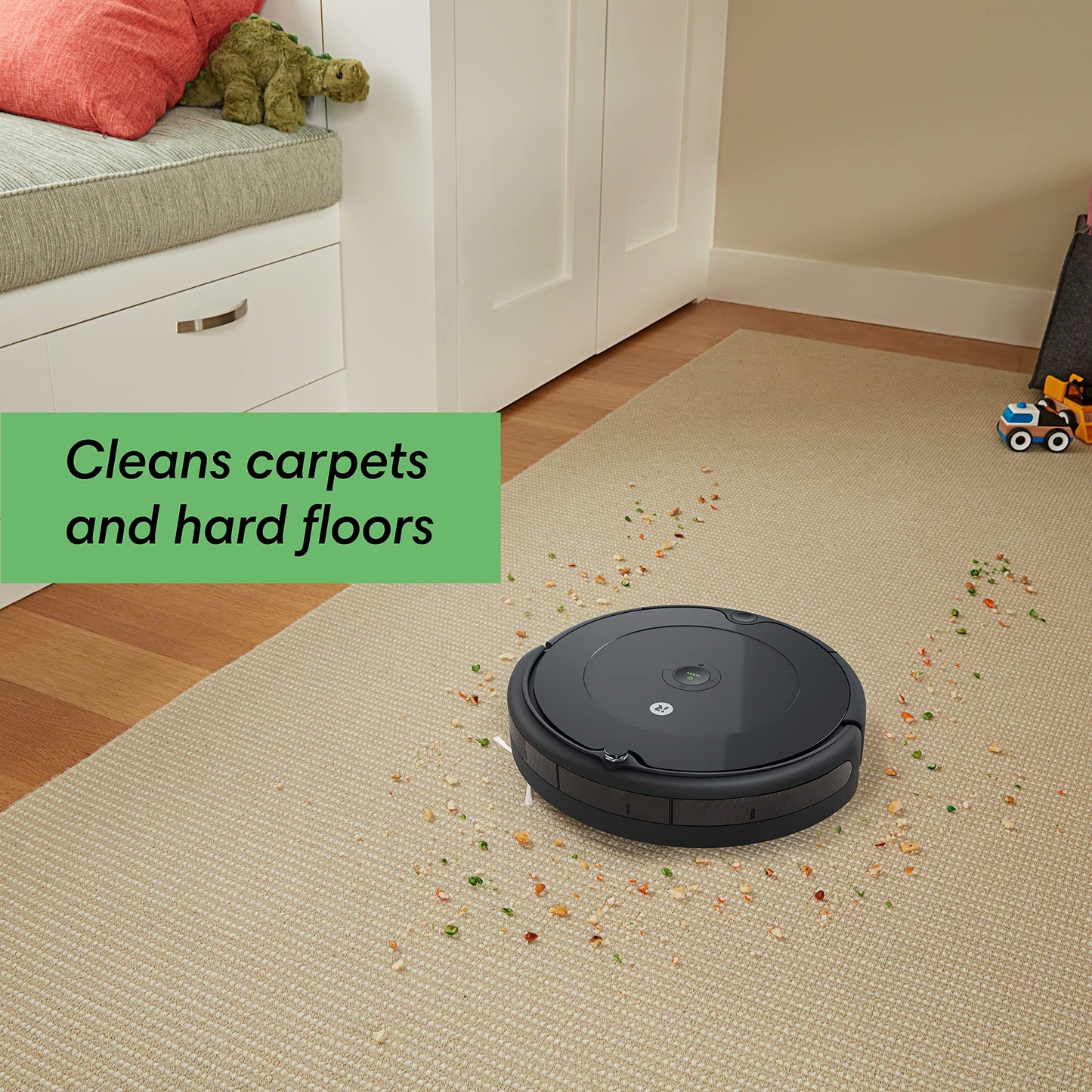 iRobot Roomba 694 Robot Vacuum-Wi-Fi Connectivity, Personalized Cleaning Recommendations, Works with Alexa, Good for Pet Hair, Carpets, Hard Floors, Self-Charging, Roomba 694 - Like New