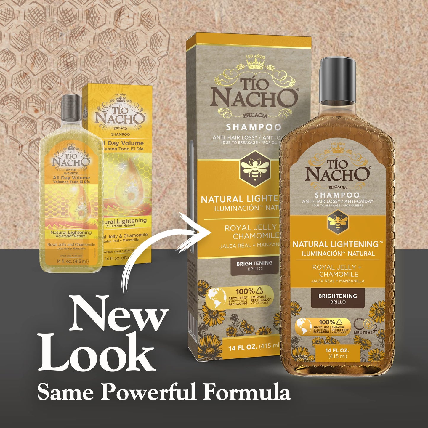 Tio Nacho Natural Lightening and Volumizing Shampoo with Royal Jelly and Chamomile, 14 Ounces