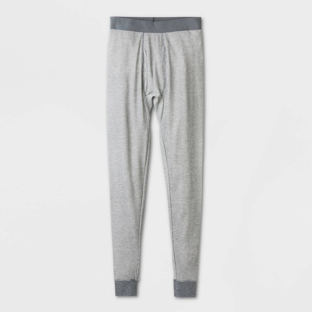 Men's Slim Fit Thermal Underwear Pants - Goodfellow & Co Gray L