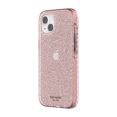 kate spade new york - Ultra Defensive Case iPhone 13 - Pink Glitter