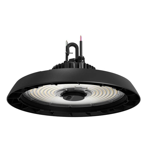 Commercial Electric 14 in. Black Integrated LED Dimmable High Bay Light at 30000 Lumens  5000K Daylight - Like New