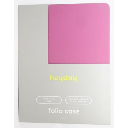Heyday Folio Case with Stylus Holder for iPad Air 10.2 in  10.5 in - Dusty Pink