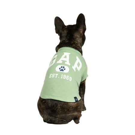 Gap Pet Dog and Cat Clothes  Classic Logo Paw Print Gap Dog T-Shirt