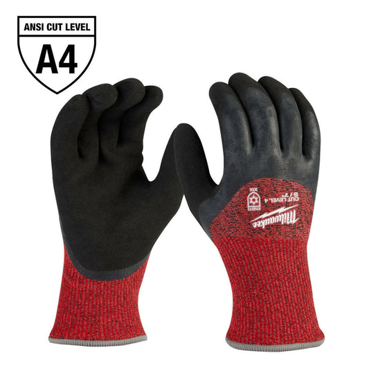 Milwaukee Cut Level 4 Winter Dipped Gloves - S (48-73-7940)