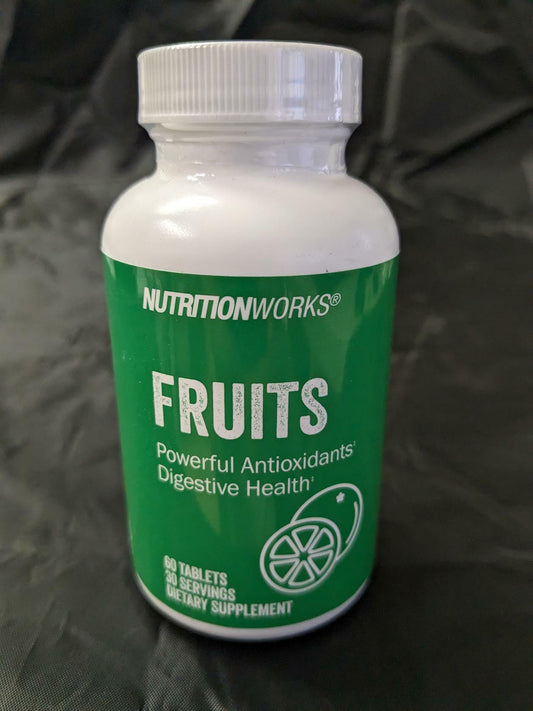 NutritionWorks Fruits Powerful Anitoxidants Digestive Health 60 Tablets Dietary Supplement