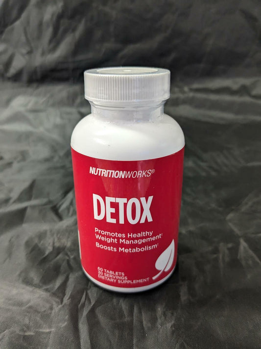 NutritionWorks Detox Promotes Healthy Weight Management Boosts Metabolism 60 Tablets Dietary Supplement