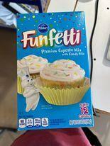 Pillsbury Funfetti Premium Cupcake Mix with Candy Bits 10.58 oz. Each Lot of 2