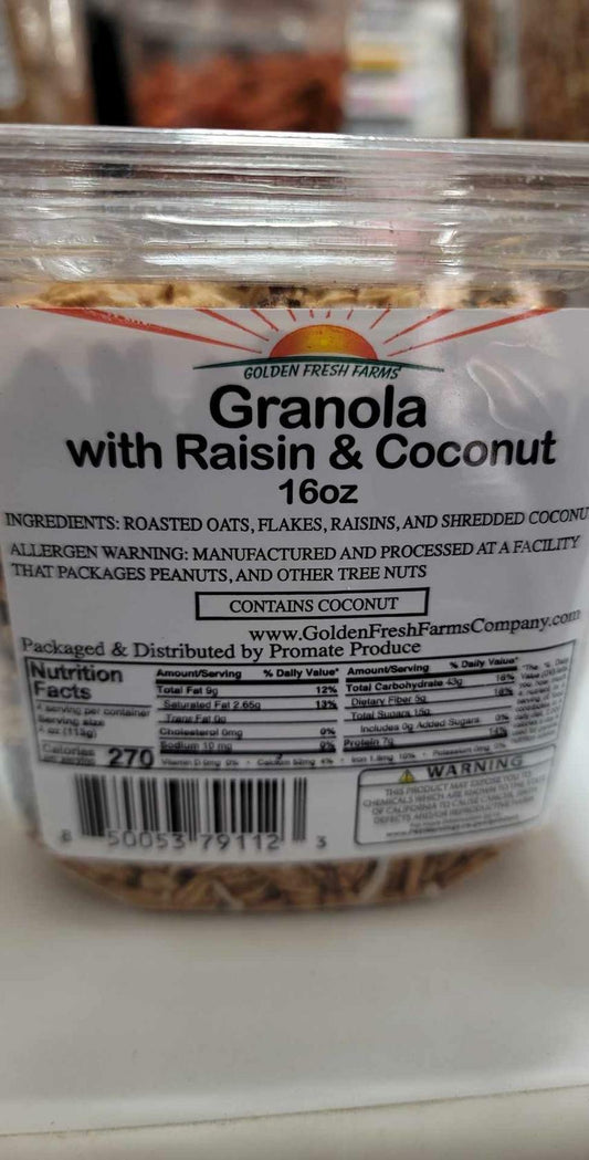 Granola with Raisin and Coconut 16 oz