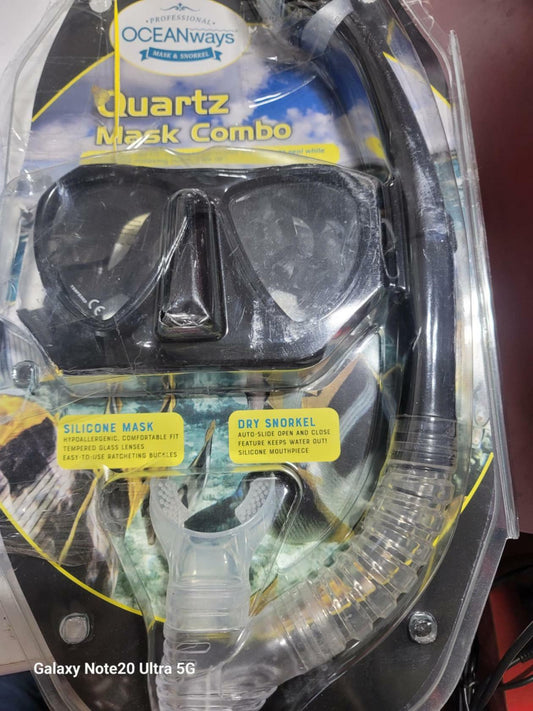 Oceanways Quartz Mask & Snorkel
