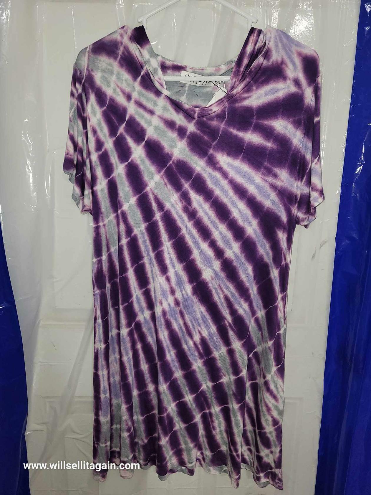 InGear Dress - Hooded - Purple  Tie Dye