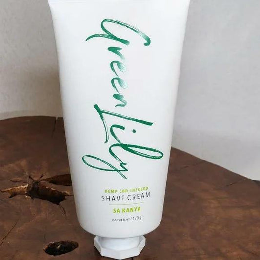 Green Lily - Hemp CBD Infused Shave Cream - Sa Kanya