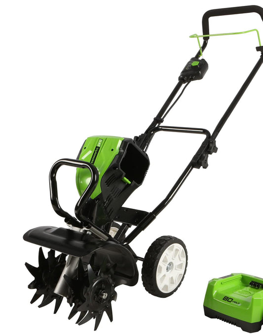 Greenworks Pro 80V 10 inch Cultivator TL80L210, Black And Green TOOL ONLY - Like New