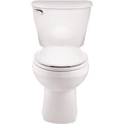Reliant Two-Piece 1.28 GPF Single Flush Round Standard Height Toilet with Slow-Close Seat in White - Like New