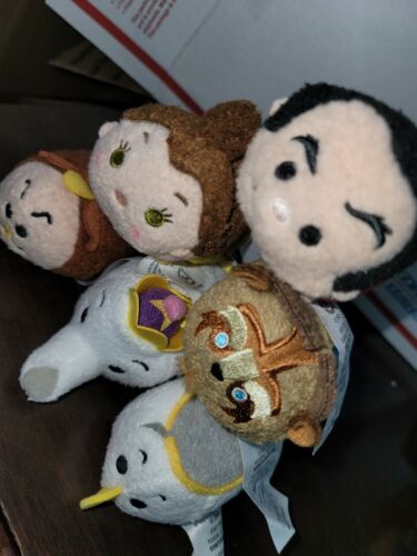 6 Disney Mini Tsum Tsum Plush Beast Beauty and the Beast Authentic Dis –  Will Sell It Again